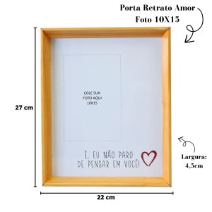 PORTA RETRATO AMOR FOTOS 10 X 15CM ESTAMPAS SORTIDAS - 2032-C
