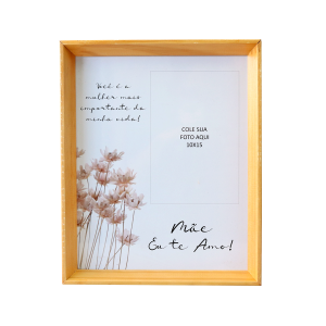 QUADRO PORTA RETRATO MÃE ESTAMPAS SORTIDAS 10X15 CM - 2031-B