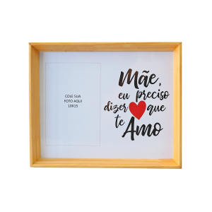 QUADRO PORTA RETRATO MÃE ESTAMPAS SORTIDAS 10X15 CM - 2031-C