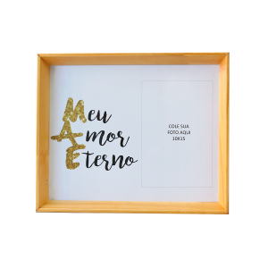 QUADRO PORTA RETRATO MÃE ESTAMPAS SORTIDAS 10X15 CM - 2031-E