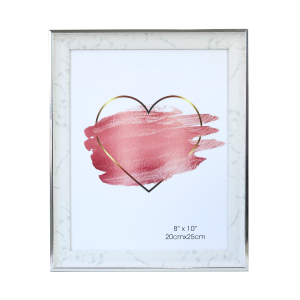 PORTA RETRATO DE PLÁSTICO COM BORDA PRATA 20X25CM - SXHF5056-PTA