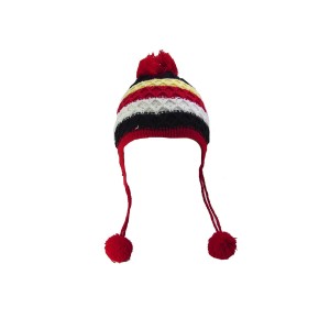 TOUCA INFANTIL COM POMPOM DE MALHA COLOR COM FORRO INTERNO-BF2420-VM