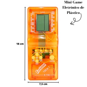 MINI GAME ELETRÔNICO DE PLÁSTICO 132 EM 1 - PD364068-LJ