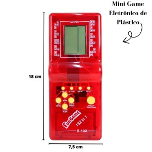 MINI GAME ELETRÔNICO DE PLÁSTICO 132 EM 1 - PD364068-VM