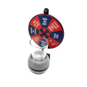 JOGO RODA DE SHOT ROLETA COM COPO DRINK  - 95659
