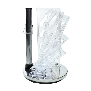 CONJUNTO DE FACAS PARA COZINHA EM AÇO INOX 7 PEÇAS E SUPORTE GIRATÓRIO - 4697