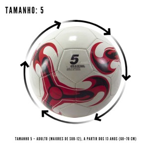 BOLA DE FUTEBOL DE PVC PARA CAMPO ( TAMANHO 05) - BFC6601-BR