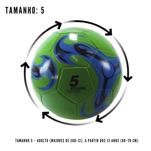 BOLA DE FUTEBOL DE PVC PARA CAMPO ( TAMANHO 05) - BFC6601-VD