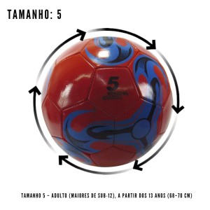 BOLA DE FUTEBOL DE PVC PARA CAMPO ( TAMANHO 05) - BFC6601-VM