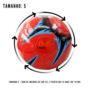BOLA DE FUTEBOL DE PVC PARA CAMPO (TAMANHO 05) - BFC6622-VM