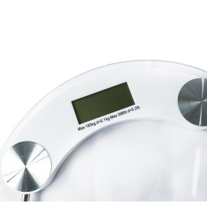 BALANÇA DIGITAL VIDRO TEMPERADO PARA BANHEIRO REDONDA CAPACIDADE 180 KG - 876718