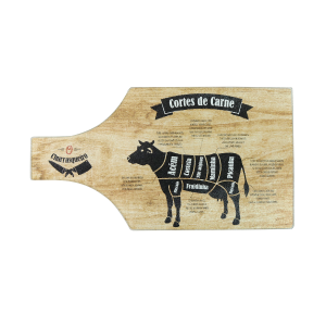 TÁBUA DE CORTE DE VIDRO TEMPERADO DECORADOS 34,5X18,5CM - CZ35X19-A