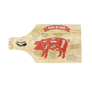 TÁBUA DE CORTE DE VIDRO TEMPERADO DECORADOS 34,5X18,5CM - CZ35X19-D