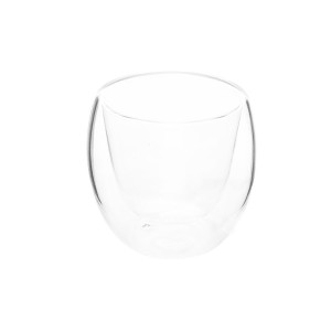 JOGO DE CANECA DE VIDRO DUPLO BOROSSILICATO 2 PEÇAS 140ML - VDA14079