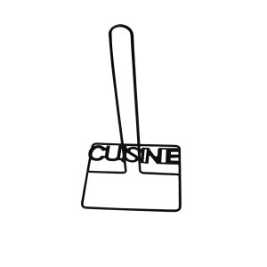 PORTA PAPEL TOALHA DE  METAL ARAMADO PRETO 15.5X30CM - 2393