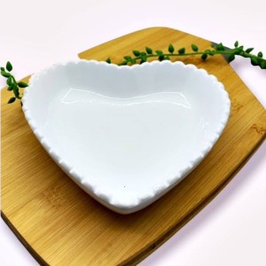 PORTA JOIA CORAÇÃO DE CERAMICA 16X15X4CM- HD63374