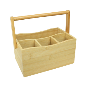 PORTA TALHERES DE BAMBU 22X15,5X25CM- 6102