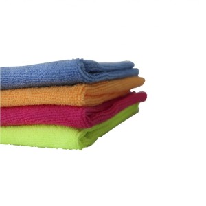 PANO PARA LIMPEZA 100 % POLIÉSTER C/ 4 PÇS EM MICROFIBRA 35X35CM - CT3020