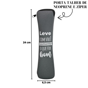 PORTA TALHER COM CAPA NEOPRENE E ZÍPER 24X6,5CM - FGC2467F-CZ