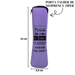 PORTA TALHER COM CAPA NEOPRENE E ZÍPER 24X6,5CM - FGC2467F-RX