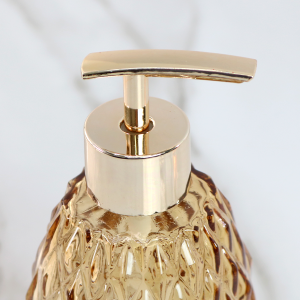 PORTA SABONETE LÍQUIDO DE VIDRO 300ML - 96150-ÂMBAR