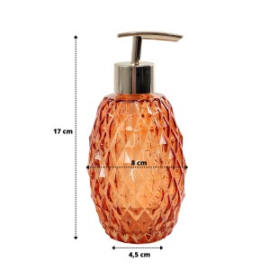 PORTA SABONETE LÍQUIDO DE VIDRO 300ML - 96150-GR