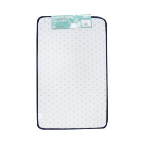 JOGO DE TAPETE PARA BANHEIRO DE POLIÉSTER ANTIDERRAPANTE 50X80CM 03 PCS - CT3029-AZMA