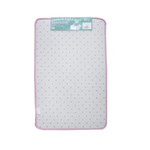 JOGO DE TAPETE PARA BANHEIRO DE POLIÉSTER ANTIDERRAPANTE 50X80CM 03 PCS - CT3029-RS