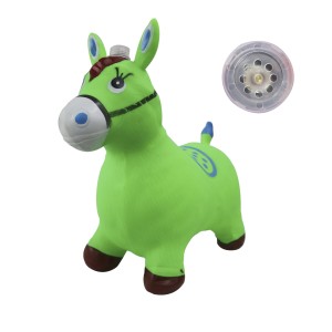 CAVALINHO UPA UPA DE BORRACHA COM SOM E LUZ 52X25X60 CM - DFM566-VD