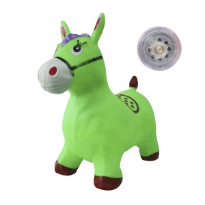 CAVALINHO UPA UPA DE BORRACHA COM SOM E LUZ 52X25X60 CM - DFM566-VD