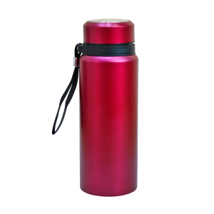 GARRAFA ISOTÉRMICA AÇO INOX COM INFUSOR E ALÇA 650ML - LC1709-VN