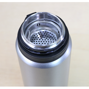 GARRAFA ISOTÉRMICA AÇO INOX COM INFUSOR E ALÇA 650ML - LC1709-PTA