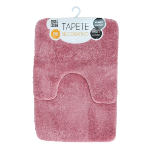 JOGO DE TAPETES PARA BANHEIRO 2 PÇS 40X60CM - TAPBA16-RS