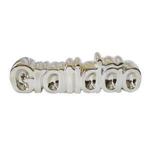 ENFEITE DECORATIVO COM A PALAVRA GRATIDÃO EM RESINA - 2820-DOU