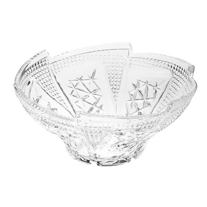 SALADEIRA DE VIDRO EM RELEVO 26CM - 860731W