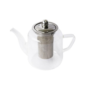 CHALEIRA DE VIDRO BOROSSILICATO COM INFUSOR 600ML - 1419