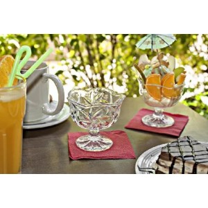 TAÇA DE SOBREMESA COM RELEVO 290 ML - BM7143