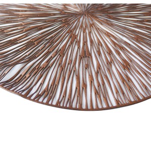 JOGO AMERICANO VAZADO REDONDO DE PLÁSTICO 38CM - 3025-CO