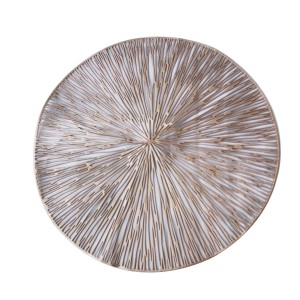 JOGO AMERICANO VAZADO REDONDO DE PLÁSTICO 38CM - 3025-GR