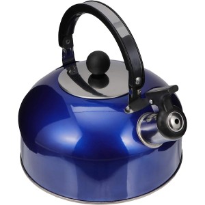 CHALEIRA INOX COLOR COM ALÇA E BICO COM APITO 2 LITROS - 3889-AZ