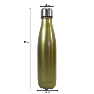 GARRAFA ISOTÉRMICA DE INOX PINTURA COM BRILHO 500ML - GDR0300-DOU