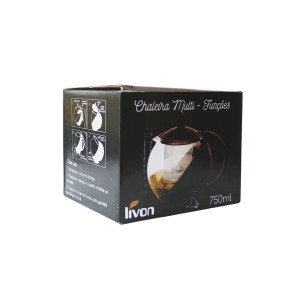 CHALEIRA EM VIDRO COM FILTRO INFUSOR 750 ML - 3573