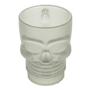 JOGO 2 CANECAS DE VIDRO FOSCO CAVEIRA ROCK STYLE 510ML - 7786