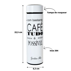 GARRAFA ISOTÉRMICA COM INFUSOR FOSCA 470ML - GDR0299-B1
