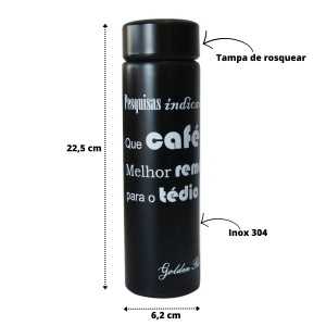 GARRAFA ISOTÉRMICA COM INFUSOR FOSCA 470ML - GDR0299-PT3