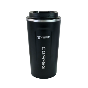 COPO ISOTÉRMICO DE AÇO INOX COM TAMPA PLÁSTICA 510ML  - YT2153-PT