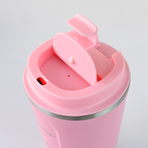 COPO ISOTÉRMICO DE AÇO INOX COM TAMPA PLÁSTICA 510ML  - YT2153-RS