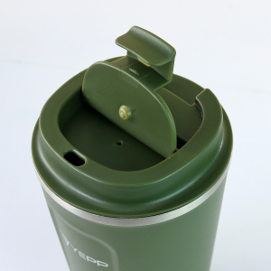 COPO ISOTÉRMICO DE AÇO INOX COM TAMPA PLÁSTICA 510ML - YT2153-VD