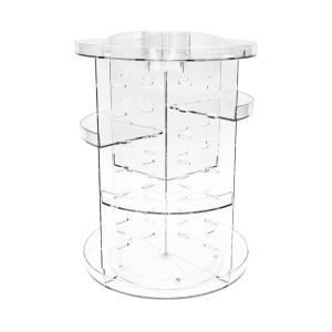 ORGANIZADOR DE PLÁSTICO PARA COSMETICOS E ACESSORIOS GIRATORIO 360º -  A854