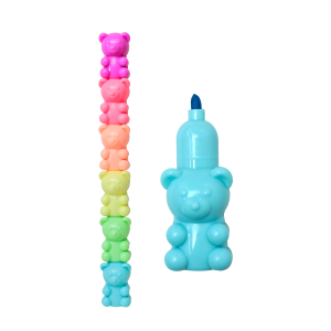 CANETA MARCA DE TEXTO EMPILHAVEIS URSINHO 5 CORES - 9902